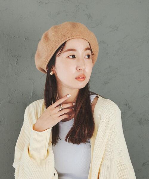 coen（コーエン）の「バスクベレー帽（ハンチング/ベレー帽・キッズ・ブラック/ベージュ・FREE）」の5枚目の写真