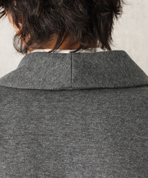 URBAN COLLECTION(アーバンコレクション)の「ポンチ素材 無地トッパーショールカーディガン(カーディガン/ボレロ・メンズ・ブラック/チャコール/カーキ・L/M/XL)」の12枚目の写真