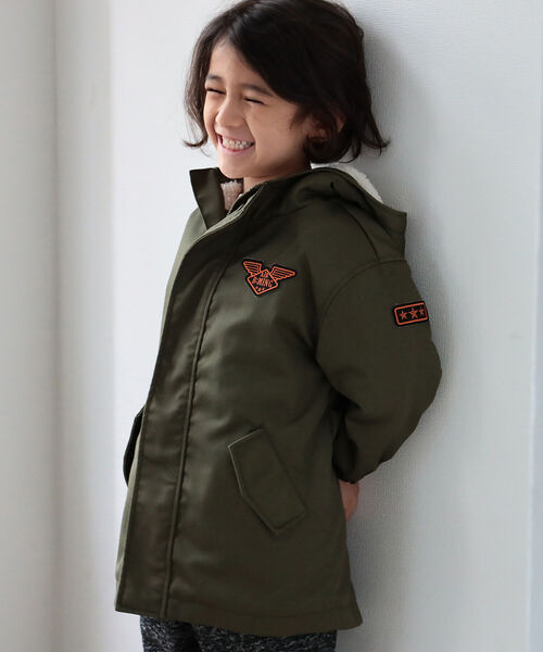 B:MING by BEAMS(ビーミングバイビームス)の「B:MING by BEAMS / ミリタリー フード コート(100~140cm)(ミリタリージャケット・キッズ・ベージュ/オリーブ・100/110/120/130/140)」の16枚目の写真