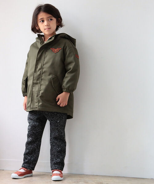 B:MING by BEAMS(ビーミングバイビームス)の「B:MING by BEAMS / ミリタリー フード コート(100~140cm)(ミリタリージャケット・キッズ・ベージュ/オリーブ・100/110/120/130/140)」の4枚目の写真