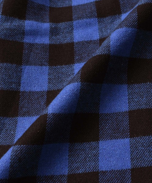 GLAZOS（グラソス）の「ブロックチェック長袖シャツ（シャツ/ブラウス・キッズ・ホワイト/パープル/レッド/イエロー/ブルー/グリーン・140cm/150cm/160cm/170cm）」の10枚目の写真