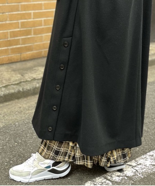 EZUMi(エズミ)の「EZUMi(エズミ)別注フーディーウールコート(その他アウター・レディース・ブラック/グリーン・M)」の14枚目の写真