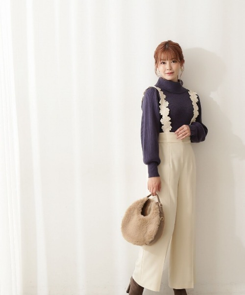PROPORTION BODY DRESSING(プロポーションボディドレッシング)の「デザインショルダーパンツ / 1212230002(その他パンツ・レディース・オフホワイト/ブラウン/ベージュ・MEDIUM/SMALL)」の10枚目の写真