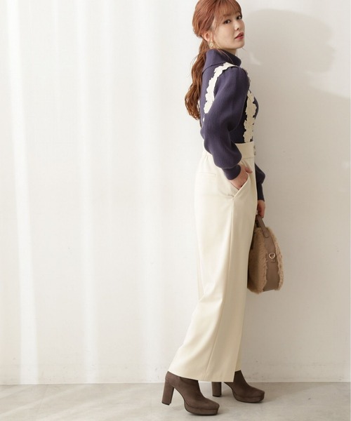 PROPORTION BODY DRESSING(プロポーションボディドレッシング)の「デザインショルダーパンツ / 1212230002(その他パンツ・レディース・オフホワイト/ブラウン/ベージュ・MEDIUM/SMALL)」の7枚目の写真