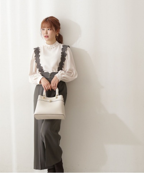 PROPORTION BODY DRESSING(プロポーションボディドレッシング)の「デザインショルダーパンツ / 1212230002(その他パンツ・レディース・オフホワイト/ブラウン/ベージュ・MEDIUM/SMALL)」の8枚目の写真