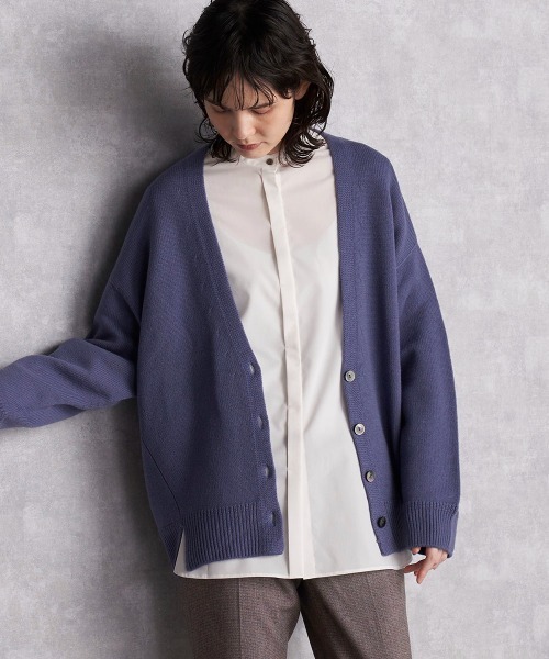 la.f…（ラエフ）の「軽くて暖かいkarl karl Vネックニットカーディガン