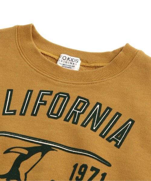 F.O.KIDS(エフオーキッズ)の「CALIFORNIAトレーナー(スウェット・キッズ・カーキ/マスタード・100/110/120/130/140/150/160)」の11枚目の写真