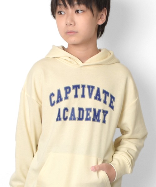 GLAZOS(グラソス)の「カレッジプリントパーカー(パーカー・キッズ・ダークグリーン/ネイビー/レッド/オフホワイト・140cm/150cm/160cm/170cm)」の1枚目の写真