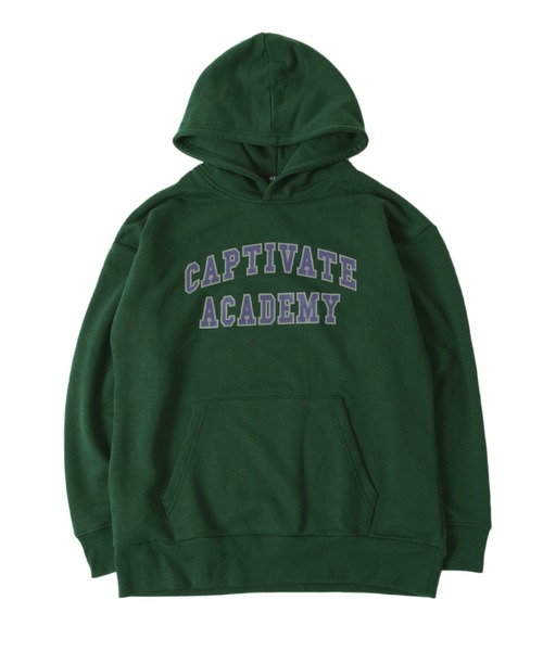 GLAZOS(グラソス)の「カレッジプリントパーカー(パーカー・キッズ・ダークグリーン/ネイビー/レッド/オフホワイト・140cm/150cm/160cm/170cm)」の2枚目の写真