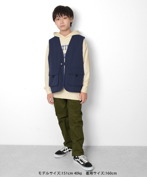 GLAZOS(グラソス)の「カレッジプリントパーカー(パーカー・キッズ・ダークグリーン/ネイビー/レッド/オフホワイト・140cm/150cm/160cm/170cm)」の9枚目の写真