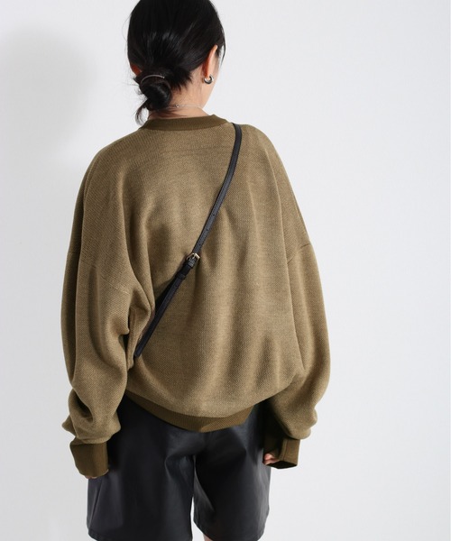 cepo（セポ）の「ジャガード編み カラーニット（ニット/セーター・レディース・ブラック/ベージュ/オフホワイト/オレンジ・M）」の14枚目の写真