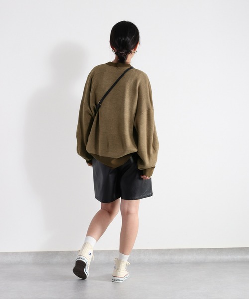 cepo（セポ）の「ジャガード編み カラーニット（ニット/セーター・レディース・ブラック/ベージュ/オフホワイト/オレンジ・M）」の17枚目の写真