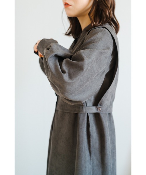 Amourire(アムリール)の「【yumiコラボ】シャツコールレイヤーシャツワンピース(シャツワンピース・レディース・チャコール/ダークブラウン・M/L)」の11枚目の写真