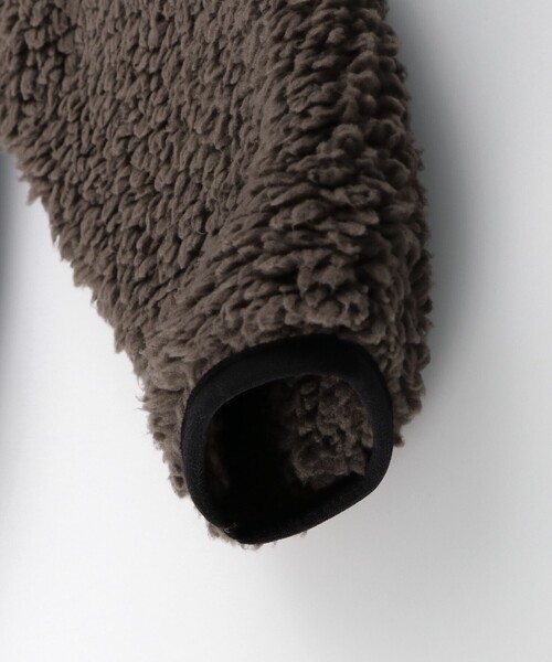 BRANSHES（ブランシェス）の「【かるふわ】ノーカラーボアジャケット（ノーカラージャケット・キッズ・ブラック/アイボリー/ブラウン・150/100/110/120/140/130）」の18枚目の写真