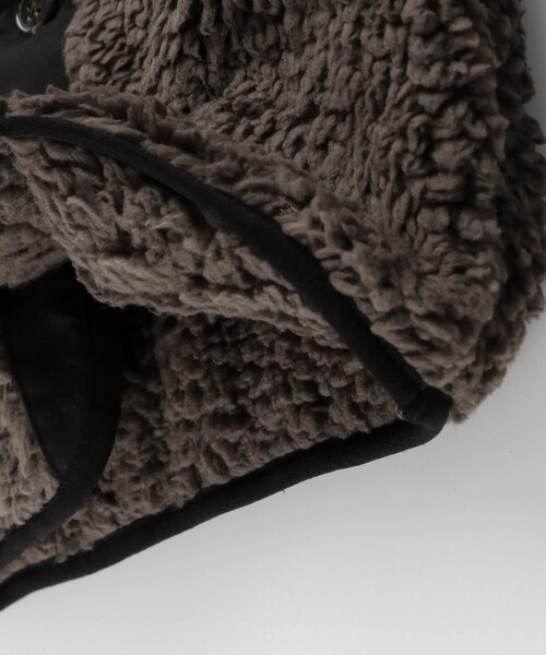 BRANSHES（ブランシェス）の「【かるふわ】ノーカラーボアジャケット（ノーカラージャケット・キッズ・ブラック/アイボリー/ブラウン・150/100/110/120/140/130）」の16枚目の写真