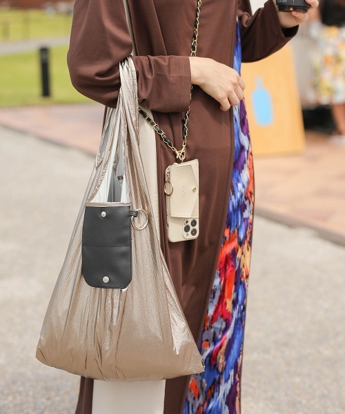 Bou Jeloud(ブージュルード)の「【はあちゅう×Bou Jeloud】stowableショッピングバッグ(エコバッグ/サブバッグ・レディース・ブロンズ/グリーン/ピンク・ONESIZE)」の14枚目の写真