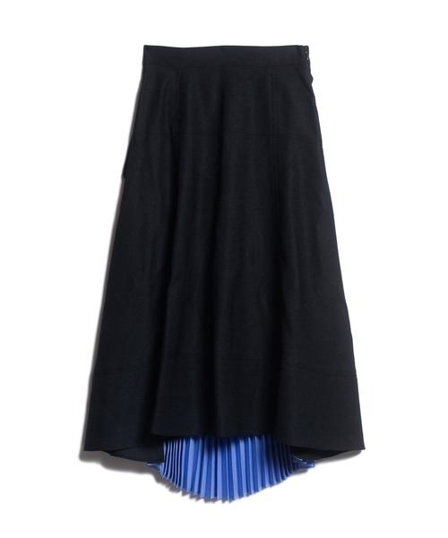 LAYMEE(レイミー)の「Eta pleats skirt / エタプリーツスカート(スカート・レディース・アイボリー/ブラック・FREE)」の5枚目の写真