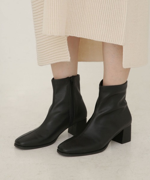 NANO universe（ナノユニバース）の「LB.04/ストレッチショートブーツ（ブーツ・レディース・ブラック/ベージュ・36/37/38）」の2枚目の写真