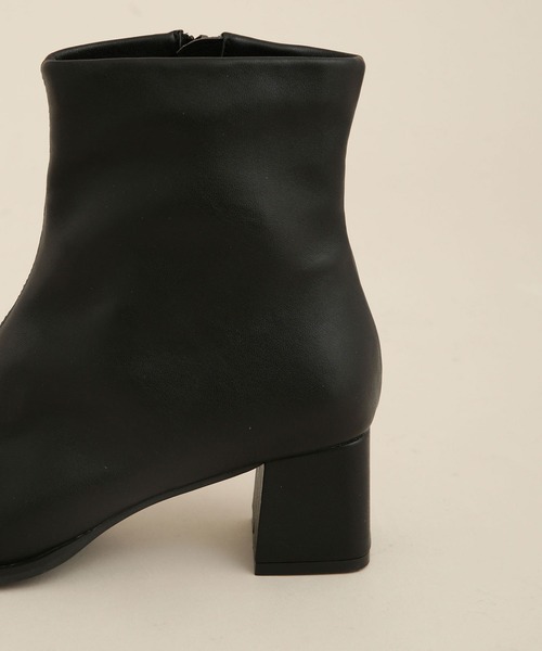 NANO universe（ナノユニバース）の「LB.04/ストレッチショートブーツ（ブーツ・レディース・ブラック/ベージュ・36/37/38）」の3枚目の写真