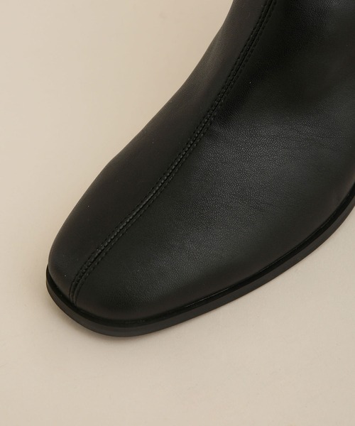 NANO universe（ナノユニバース）の「LB.04/ストレッチショートブーツ（ブーツ・レディース・ブラック/ベージュ・36/37/38）」の5枚目の写真