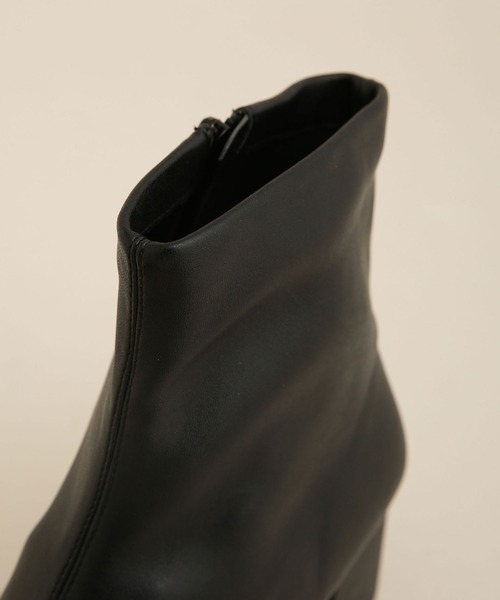 NANO universe（ナノユニバース）の「LB.04/ストレッチショートブーツ（ブーツ・レディース・ブラック/ベージュ・36/37/38）」の7枚目の写真