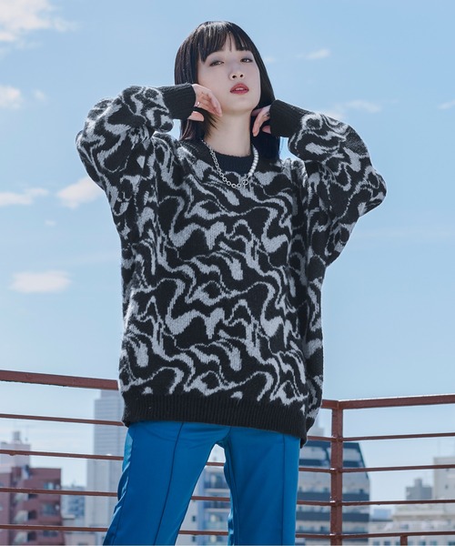 新品♡ラフェティッシュ　ターコイズ　ケーブルニット　セーター 長袖　モヘア　レア Viola e ニット セーター 洗えるもちもちロゴ刺しゅうケーブルニット