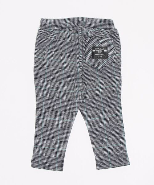 kladskap（クレードスコープ）の「チェック起毛ロング丈テーパードパンツ（その他パンツ・キッズ・ネイビー/ブラウン・100cm/110cm/90cm/120cm/130cm/80ｃｍ）」の3枚目の写真