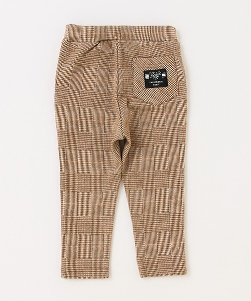 kladskap（クレードスコープ）の「チェック起毛ロング丈テーパードパンツ（その他パンツ・キッズ・ネイビー/ブラウン・100cm/110cm/90cm/120cm/130cm/80ｃｍ）」の4枚目の写真