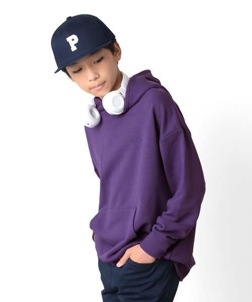 GLAZOS（グラソス）の「ツイル・刺繍入りストレートバイザーキャップ（キャップ・キッズ・ネイビー/グリーン/チャコールグレー/ブラック・フリー）」の21枚目の写真