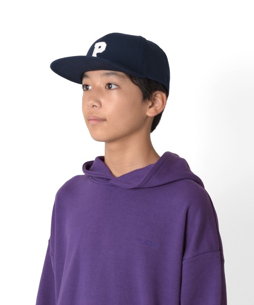 GLAZOS（グラソス）の「ツイル・刺繍入りストレートバイザーキャップ（キャップ・キッズ・ネイビー/グリーン/チャコールグレー/ブラック・フリー）」の22枚目の写真