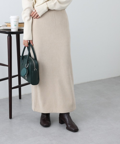 COLONY 2139(コロニートゥーワンスリーナイン)の「裏起毛コールスカート(スカート・レディース・グリーン/ブラック/ベージュ・FREE)」の15枚目の写真