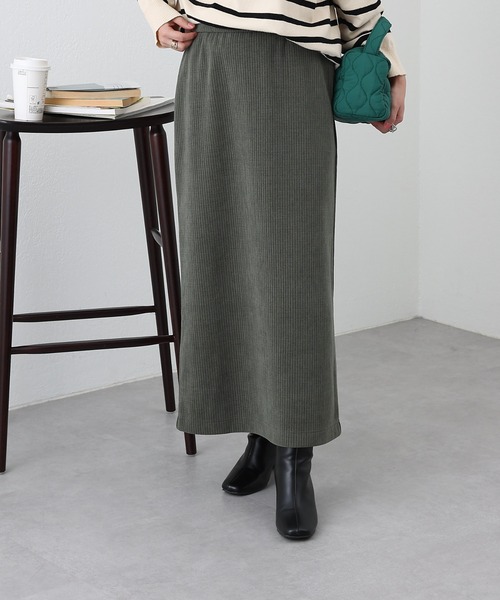 COLONY 2139(コロニートゥーワンスリーナイン)の「裏起毛コールスカート(スカート・レディース・グリーン/ブラック/ベージュ・FREE)」の12枚目の写真