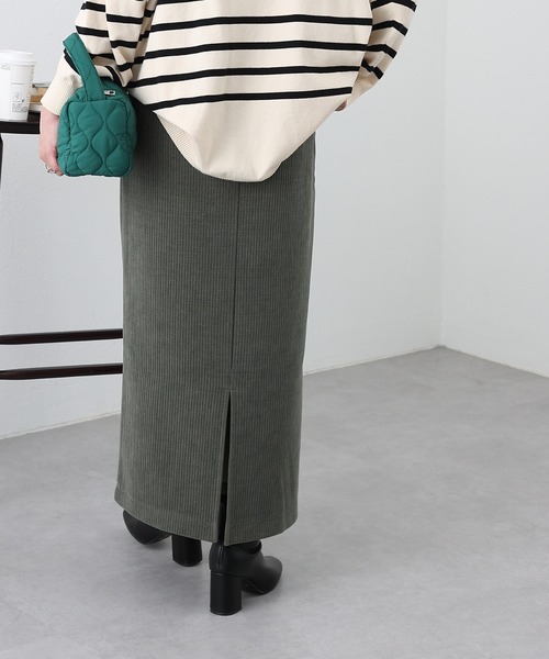 COLONY 2139(コロニートゥーワンスリーナイン)の「裏起毛コールスカート(スカート・レディース・グリーン/ブラック/ベージュ・FREE)」の6枚目の写真