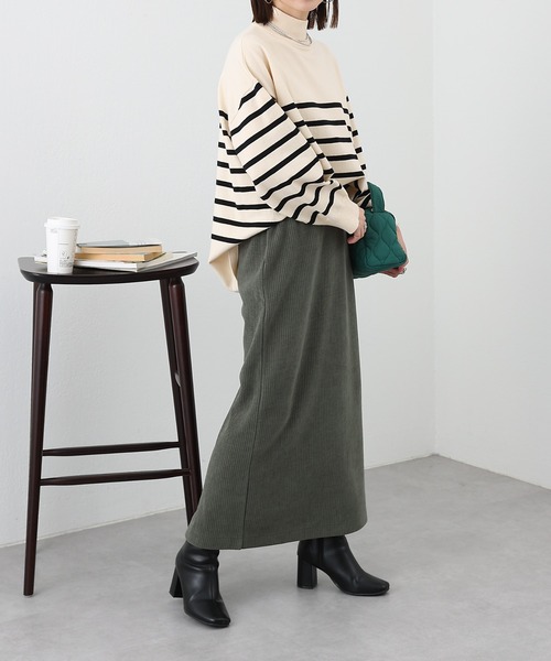COLONY 2139(コロニートゥーワンスリーナイン)の「裏起毛コールスカート(スカート・レディース・グリーン/ブラック/ベージュ・FREE)」の20枚目の写真