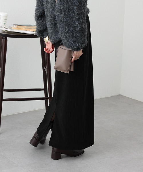COLONY 2139(コロニートゥーワンスリーナイン)の「裏起毛コールスカート(スカート・レディース・グリーン/ブラック/ベージュ・FREE)」の8枚目の写真