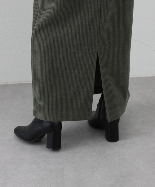 COLONY 2139(コロニートゥーワンスリーナイン)の「裏起毛コールスカート(スカート・レディース・グリーン/ブラック/ベージュ・FREE)」の7枚目の写真