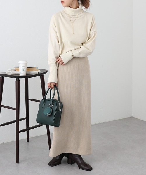 COLONY 2139(コロニートゥーワンスリーナイン)の「裏起毛コールスカート(スカート・レディース・グリーン/ブラック/ベージュ・FREE)」の22枚目の写真