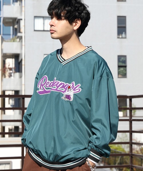 Red Cap Girl(レッドキャプガール)の「RedCapGirl スタジアムプルオーバー(Tシャツ/カットソー・メンズ・ホワイト/ブラック/グリーン/ブルー・LARGE/MEDIUM)」の3枚目の写真