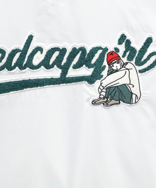 Red Cap Girl(レッドキャプガール)の「RedCapGirl スタジアムプルオーバー(Tシャツ/カットソー・メンズ・ホワイト/ブラック/グリーン/ブルー・LARGE/MEDIUM)」の19枚目の写真