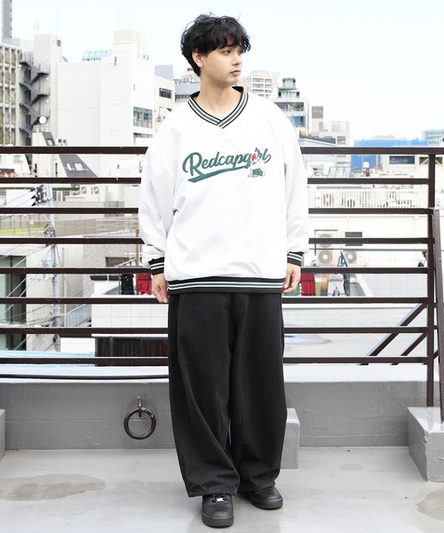 Red Cap Girl(レッドキャプガール)の「RedCapGirl スタジアムプルオーバー(Tシャツ/カットソー・メンズ・ホワイト/ブラック/グリーン/ブルー・LARGE/MEDIUM)」の5枚目の写真