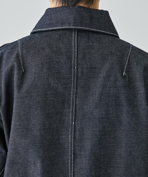 COGNOMEN(コグノーメン)の「【COGNOMEN】EMBROIDERED DENIM JACKET(ブルゾン・メンズ・アイボリー/インディゴブルー・M/L)」の3枚目の写真