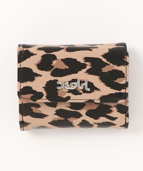 X-girl(エックスガール)の「【X-girl /エックスガール】 ANIMAL FAUX LEATHER MINI WALLET(財布・レディース・ホワイト/ベージュ・FREE)」の2枚目の写真