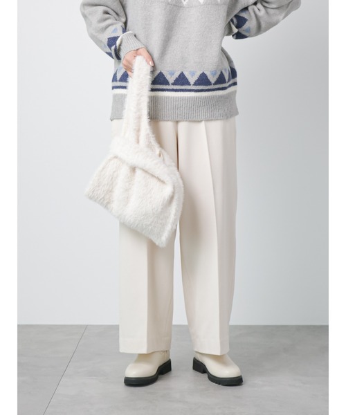 Lugnoncure(ルノンキュール)の「裏起毛マリンパンツ(その他パンツ・レディース・ネイビー/ブラック/オフホワイト・フリ-)」の2枚目の写真