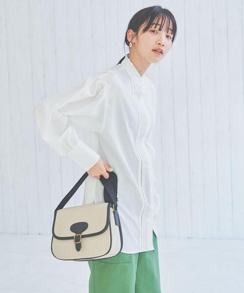 coen（コーエン）の「コンビフラップショルダーバッグ（ショルダーバッグ・レディース・ベージュ/ライトグレー・FREE）」の12枚目の写真