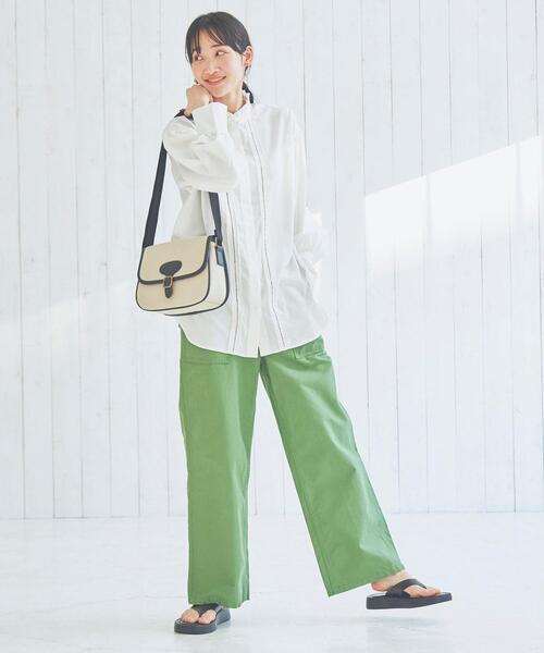 coen（コーエン）の「コンビフラップショルダーバッグ（ショルダーバッグ・レディース・ベージュ/ライトグレー・FREE）」の11枚目の写真