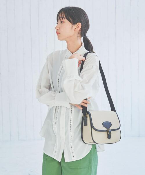coen（コーエン）の「コンビフラップショルダーバッグ（ショルダーバッグ・レディース・ベージュ/ライトグレー・FREE）」の10枚目の写真