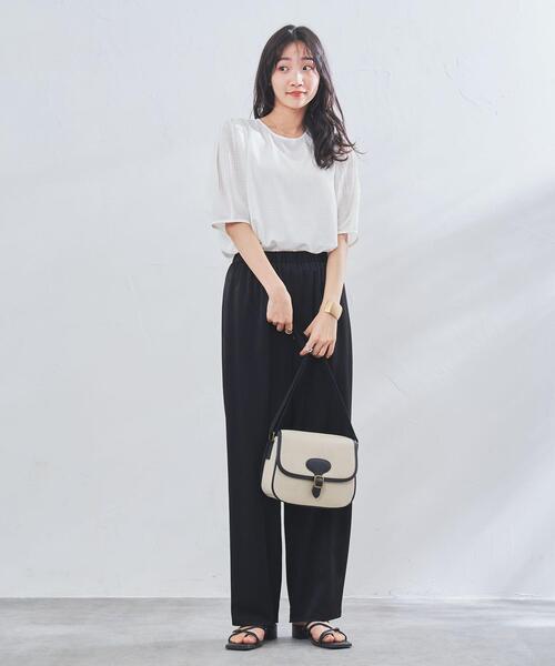 coen（コーエン）の「コンビフラップショルダーバッグ（ショルダーバッグ・レディース・ベージュ/ライトグレー・FREE）」の8枚目の写真