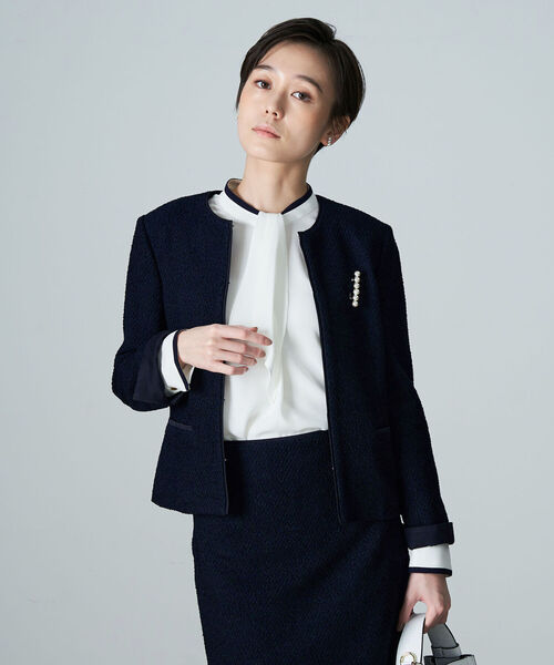 NOLLEY'S（ノーリーズ）の「コンパクトインレイクルーネックジャケット