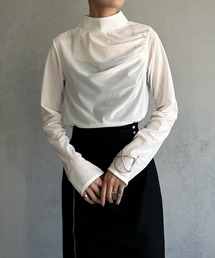 &g'aime | 【&g’aime】アシメギャザーシアートップス(シャツ/ブラウス)