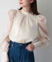 archives | フロッキードット２ＷＡＹボータイブラウス(シャツ/ブラウス)